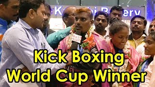 Rasakonda Sanjeev Telangana Won 2 Medals in Kick Boxing Diamond World Cup 2019 | NTN News screenshot 2