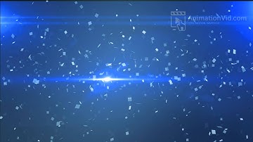 Blue Particle Explosion Motion Graphic