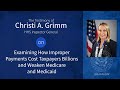 Inspector General Christi A. Grimm Testifies Before the Subcommittee on Oversight and Investigations