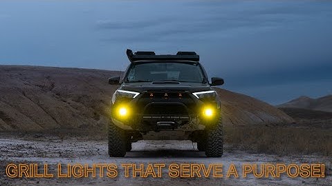 FUNCTIONAL 4Runner Raptor/Grill Lights | Diode Dynamics SSC1 Spot with Amber Backlight Install
