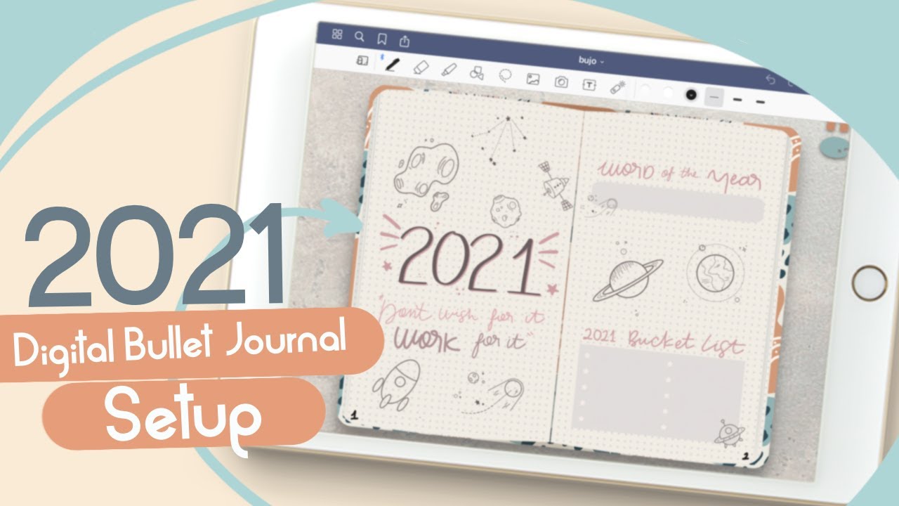 HOW TO 2021 DIGITAL BULLET JOURNAL SETUP YouTube