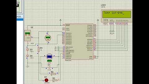 Measuring Temperature Using LM35 Sensor and Atmega32