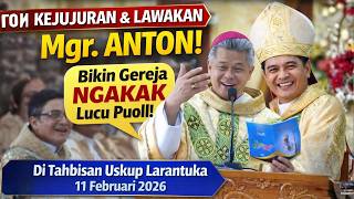Sambutan Mgr Anton Bikin Gereja Ketawa! Jujur & Lucu Pol di Tahbisan Uskup Larantuka