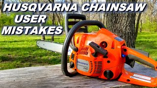 It's a good thing they couldn't start this Husqvarna chainsaw