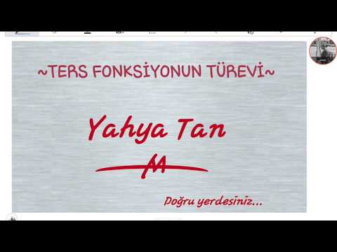 TERS FONKSİYONUN TÜREVİ