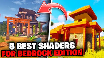 5 BEST MINECRAFT SHADERS FOR BEDROCK EDITION IN 2023! (1080P HD)
