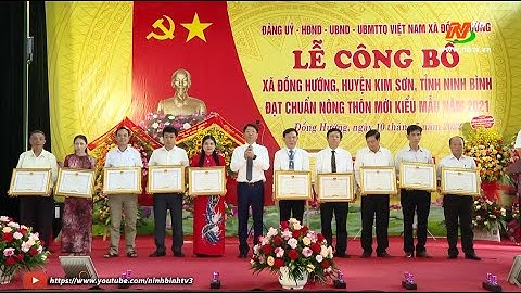 Đồng Hướng đón bằng công nhận xã đạt chuẩn nông thôn mới kiểu mẫu