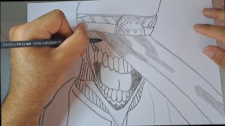 Drawing Katana Man Chainsawman Anime