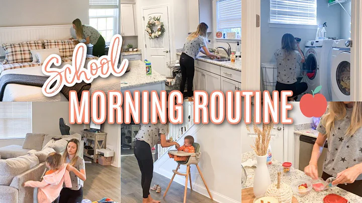 SCHOOL MORNING ROUTINE (fall) // MOM OF 2 MORNING ROUTINE // SAHM ROUTINE