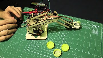 MeArm - manual run - 2 x analog joystick and Arduino