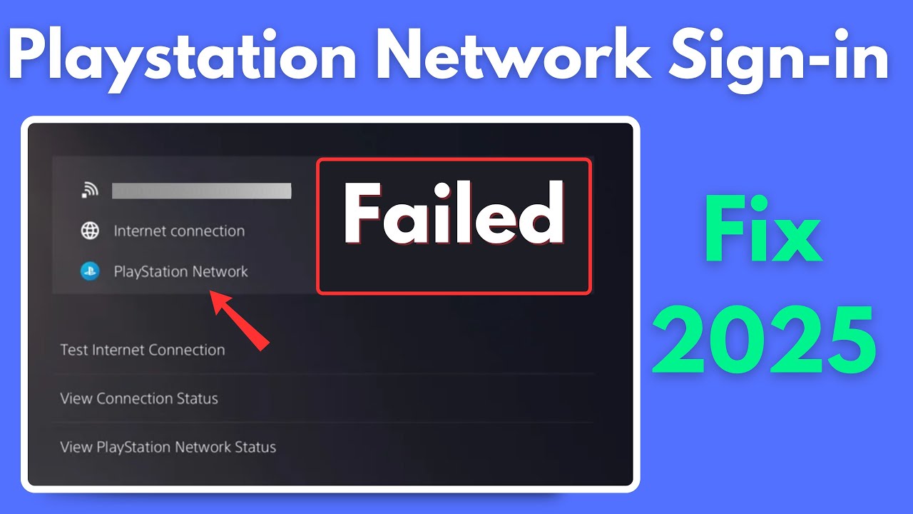 Fix - Playstation Network Sign In Failed PS5 (Login Error 2025