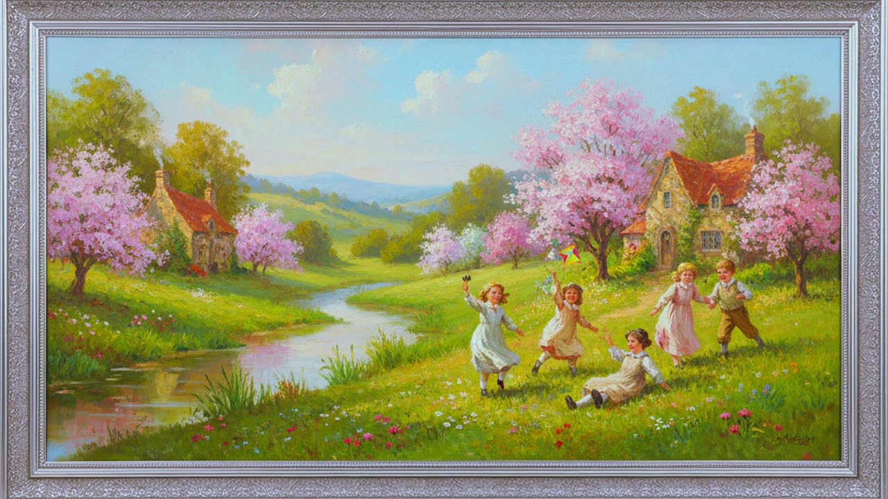 BEST 4K SPRING SCENERY 🎨 أجمل خلفية تلفزيون ربيعية لعام 2026 (هدوء وجمال)