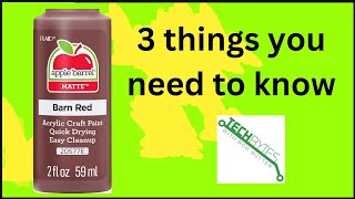 3 things you need to know about Apple Barrel Acrylic Paint