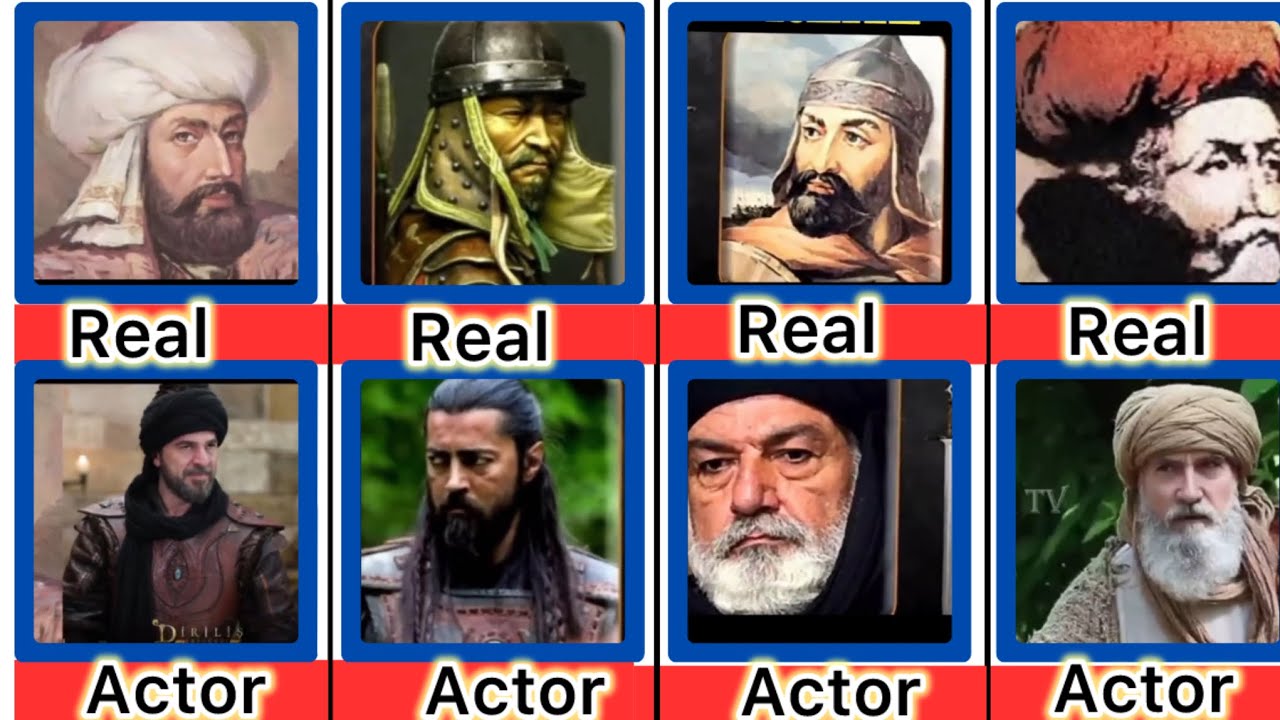 Real Historical Pictures of  Ertugrul and Osman  Characters  | Real VS Actors