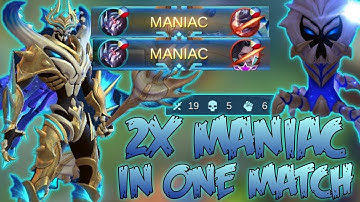 2X MANIAC IN ONE MATCH ZHASK NO MERCY GAMEPLAY | MOBILE LEGENDS BANG BANG S20