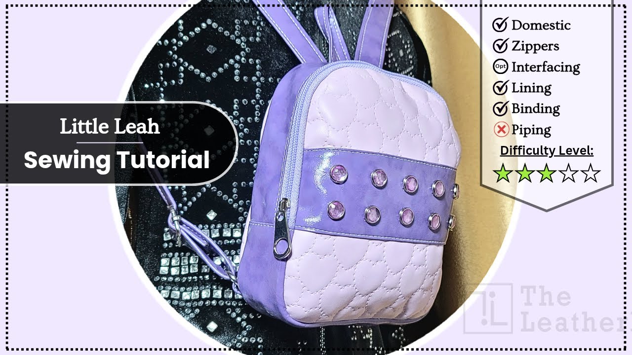 DIY Cute Mini Backpack | Part 2 - Full Sewing Tutorial - YouTube