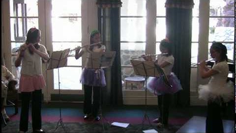 Pyotr Tchaikovsky - Allegro from the Nutcracker Suite for flute quartet
