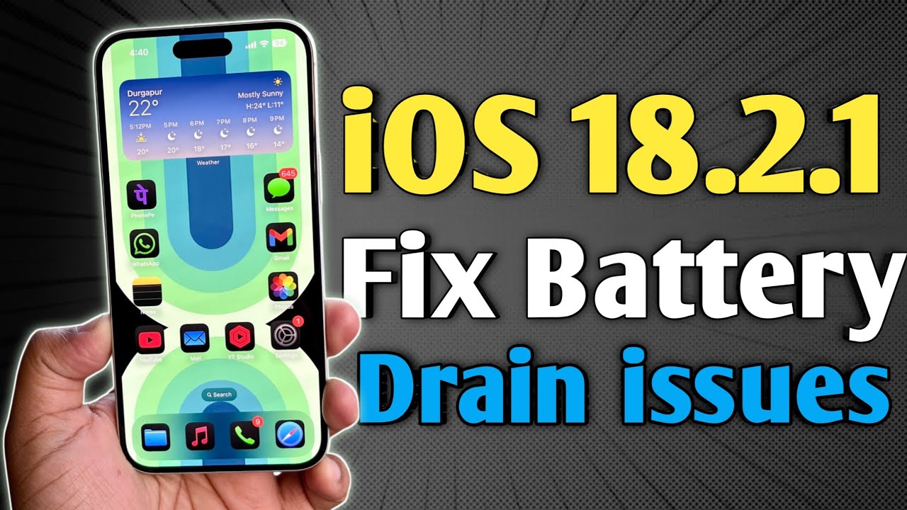 iOS 18.2.1 - Settings to improve battery life in iPhone - YouTube