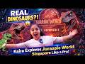 "Real Dinosaurs?! 😱 Kaira Explores Jurassic World singapore Like a Pro!"
