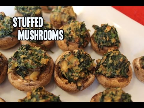 Spinach Stuffed Mushrooms   How To Make Stuffed Mushroom