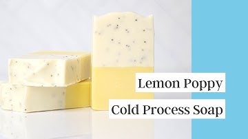 How I Make Lemon Poppy Seed Cold Process Soap
