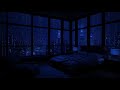 Tranquil urban nights  sleep soundly with rainy city ambiance 