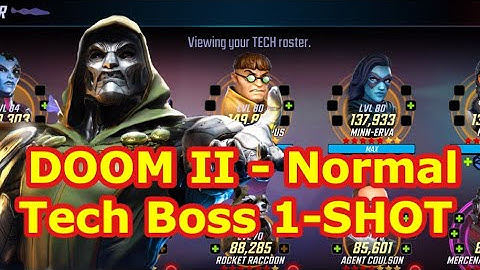 Doom II Raids | Tech Boss | Tech Boss Node - One Shot - Marvel Strike Force - FTP