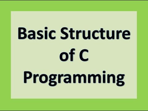 Basic Structure of C programming with example of C Program # 1