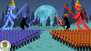 X9999 Swordwrath Ice Vs Swordwrath Lava Base Statue Unlock All Army Stick War Legacy Mrgiant777