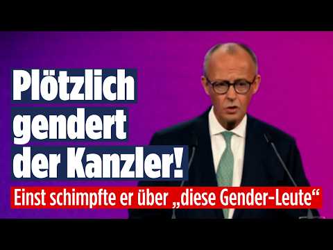 MERZ GENDERT: Mit DIESER Aussage sorgt der Kanzler jetzt für Aufsehen!