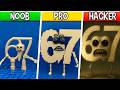 LEGO Monster 67 (Six Seven) : Noob, Pro, HACKER! / (ZOONOMALY x Italian Brainrot Animals Meme)