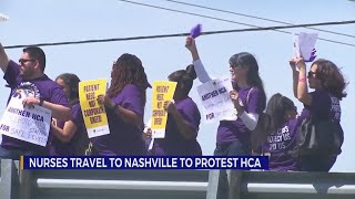Nurses travel to Nashville to protest HCA