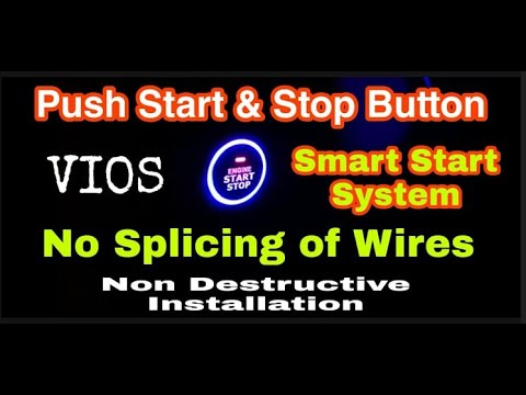 PUSH START & STOP 버튼 설치 | 전선의 접합 없음 | VIOS 3세대
