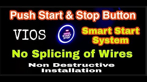 PUSH START & STOP BUTTON installation | No Splicing of Wires
