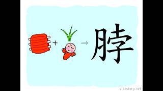 漢字的故事 : 脖
「脖」字由「肉」字的部首和「孛」字組成。「孛」字由草和嬰兒的圖畫組成,兩者都生長迅速,引申出生命力之意。頸項以肉構成,是連接頭部和身體的器官,是頭部從身體獲取生命力和營養的管道,故以「脖」字表示之。 漢字的故事 : 脖