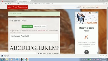 How to convert font for web from ttf to .ttf, otf, eot, woff and svg ?