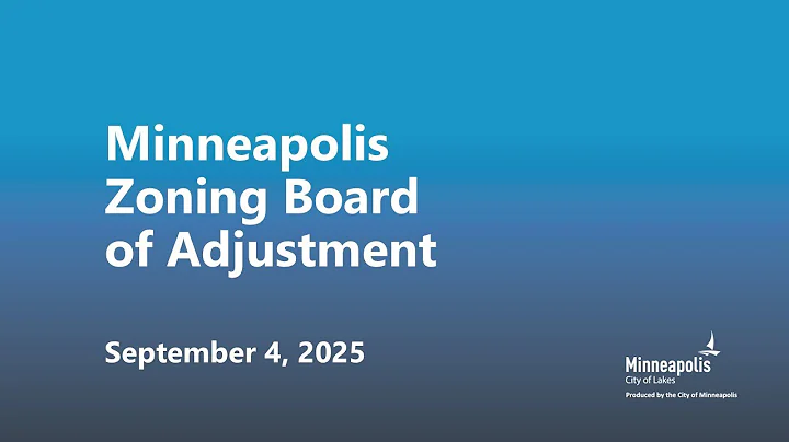 September 4, 2025 Zoning Board of Adjustment
