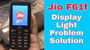Jio F61f display light problem solution 💯% solve jio display light solution