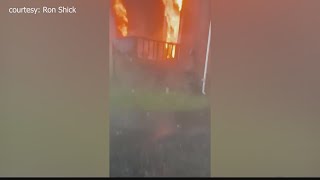 Crews battle Sunday night blaze in Jefferson County