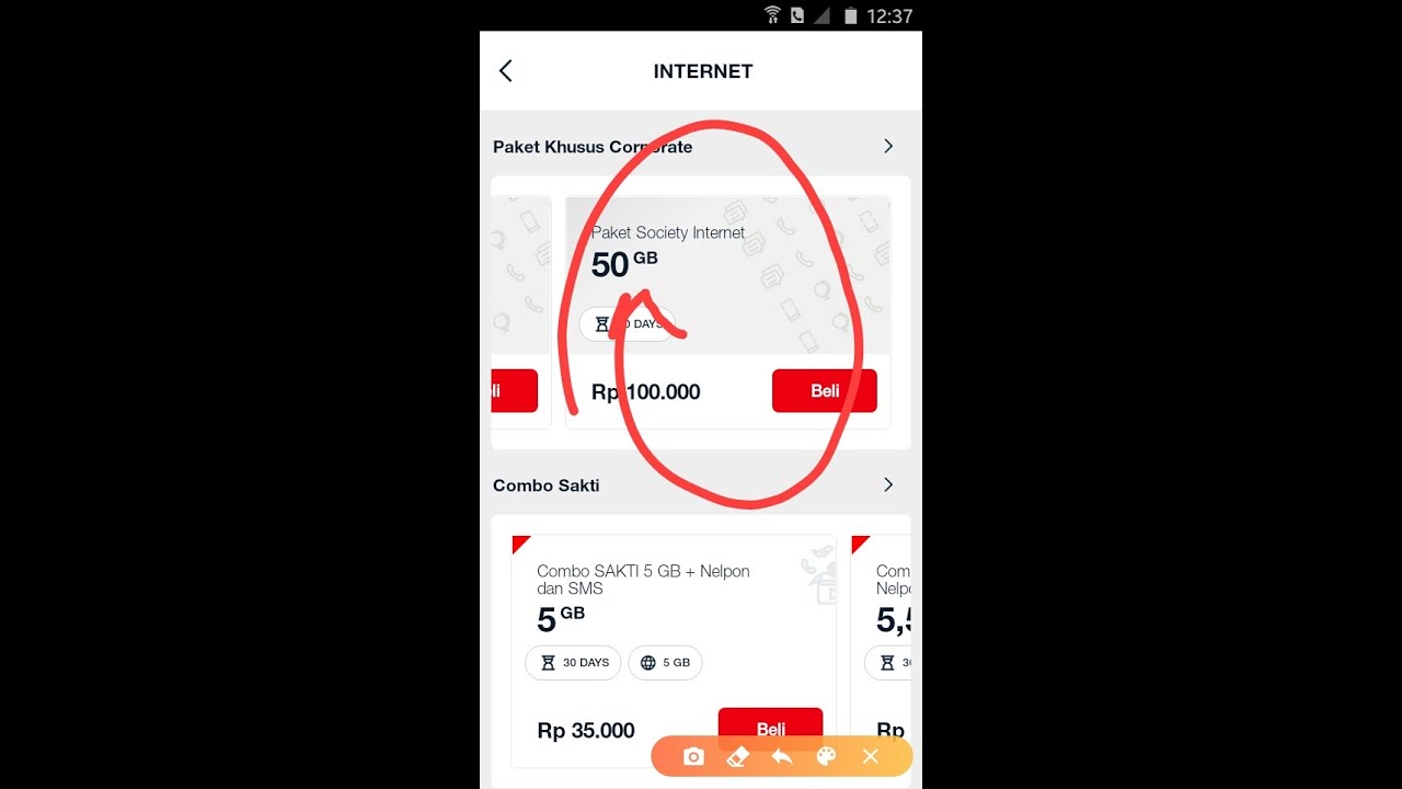 Paket Data 50GB Hanya 100 Ribu | Tutorial Beli Paket Corporate - YouTube