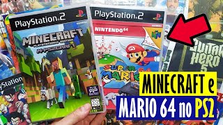 COMPREI O MINECRAFT e o MARIO 64 DE PS2 (FUNCIONARAM?)