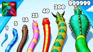 Snake Evolution Run Gameplay 🐍 All Levels, Freeplay & Latest Update Walkthrough (Android, iOS)