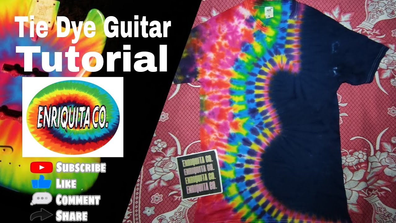 How To Make Tie Dye Guitar Tutorial EnriquitaCo. YouTube