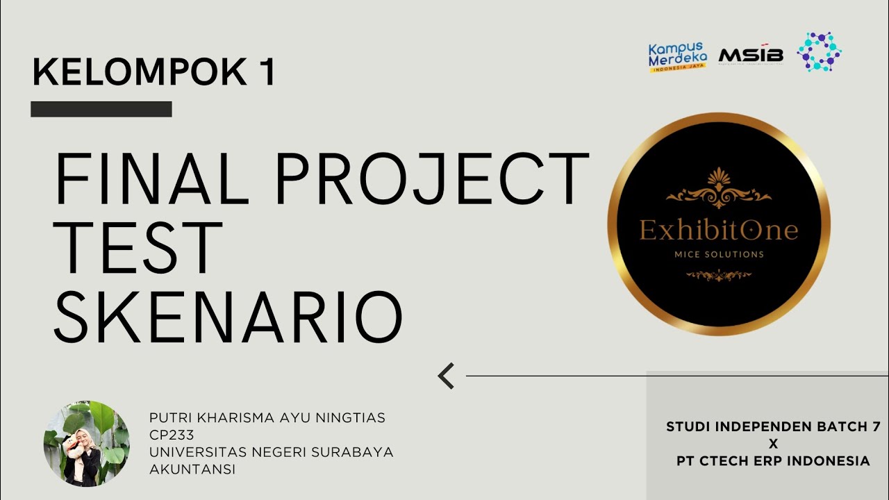 FINAL PROJECT - Test Skenario | Kelompok 1 MICE [MSIB 7 X PT Ctech ERP ...