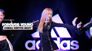 181228 BLACKPINK ROSÉ 로제 adidas WINTER NIGHT 아디다스 윈터 나잇 직캠  FOREVER YOUNG + Talk