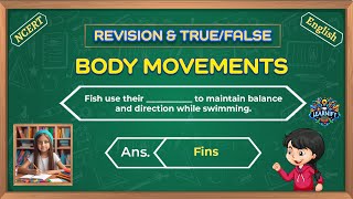 Body Movements Class 6 Question and Answer | Unit 5 | Science | Revision | NCERT | Blank