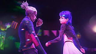 Ekko and Jinx dancing
