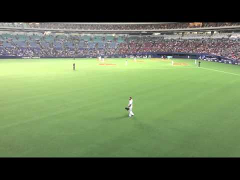 2016/04/08 読売ジャイアンツ 長野久義 応援歌&試合開始 【歌詞付き】