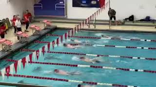 Presidents Athletic Conference Championships Finals 200 Backstroke Lane 7
