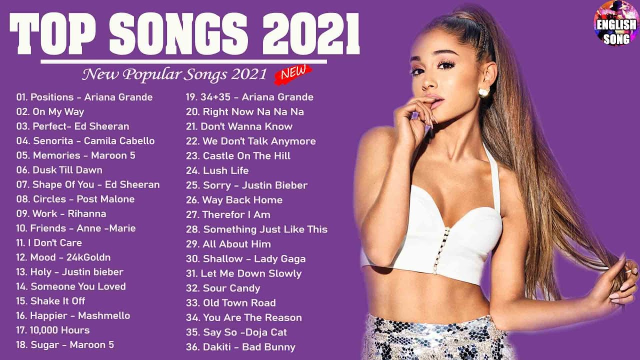 Английские песни 2021. Песни музыка первого 2021.